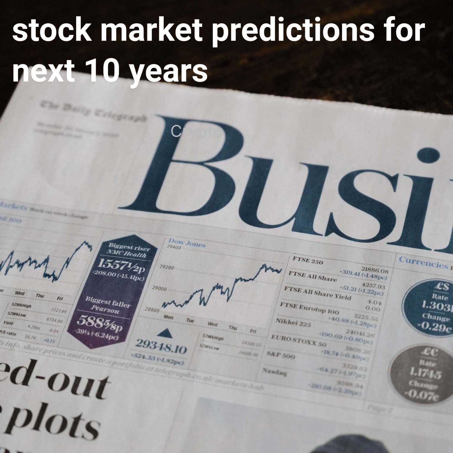 stock market predictions for next 10 years