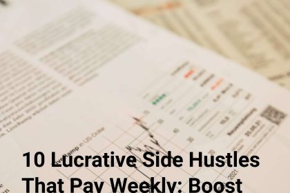 side hustles that pay weekly